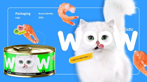萌宠与食欲的艺术 宠物食品外包装图形插画设计探析